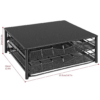 Black Coffee Pod Double Drawer Storage Holder – Capsule Organiser Stand