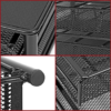 Black Coffee Pod Double Drawer Storage Holder – Capsule Organiser Stand