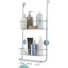 Over Door Shower Caddy with Nano Coating – 2 Tier Bathroom Storage Organiser Over Door Shower Caddy with Nano Coating – 2 Tier Bathroom Storage Organiser