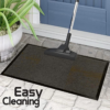 Easy Cleaning Heavy Duty Rubber Barrier Door Mat 80 x 120 cm Anthracite