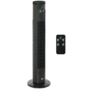 Dark Grey Tower Fan with Remote Control – 3 Speed Oscillating Cooling Fan with Timer