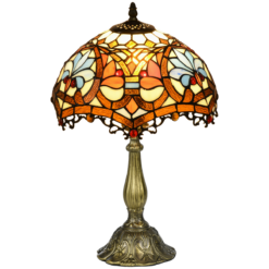 Sunflower Stained Glass Table Lamp – Antique Bedroom Bedside Light