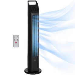 Oscillating Tower Fan with Remote Control – Slim Cooling Fan with 4 Hour Timer
