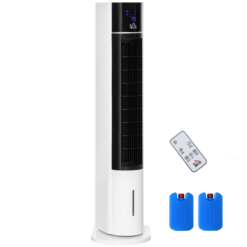 Bladeless Evaporative Air Cooler Tower Fan – Oscillating Fan with Humidifier and Remote