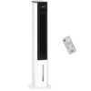 Quiet White Air Cooler Humidifier – Evaporative Ice Cooling Fan with Remote