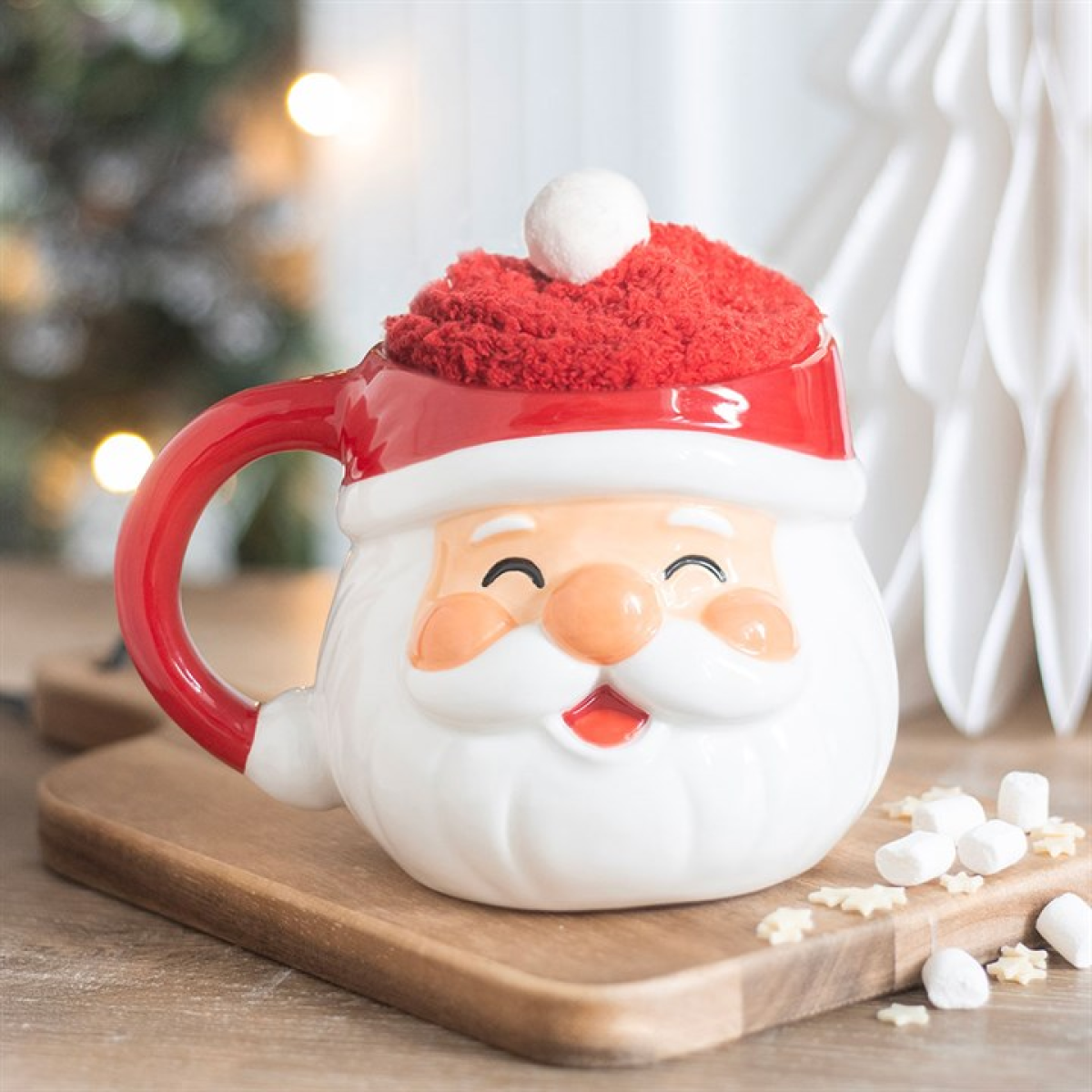 Jolly Santa Christmas Mug and Socks Set Jolly Santa Christmas Mug and Socks Set