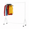 4ft Heavy Duty Clothes Rail – White Freestanding Garment Hanging Rack