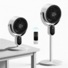 2-in-1 Air Circulator Fan with Remote, LED Display & 12-Hour Timer