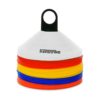 Lionstrike Football Training Cones Set – 50 Sports Marker Cones with Carry Stand