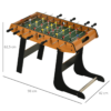 Folding Football Gaming Table – Mini Foosball Soccer Table for Family & Kids