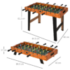 Wooden Football Table 84.5cm – Foosball Arcade Game Room Table