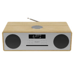 Alternative view of Wooden Music System with CD Player, DAB Radio, Bluetooth, USB & AUX