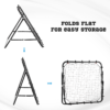 Rebounder Net Goal for Kids & Adults – Football & Baseball Training Net