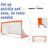 Folding Football Goals 6ft x 3ft – Outdoor Kids & Adults Training Net Set