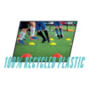 Lionstrike Football Training Cones Set – 50 Sports Marker Cones with Carry Stand