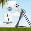 Football Training Net Training Rebounder Net w/ Adjustable Angles - Black
