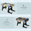 4-in-1 Foldable Games Table – Football, Hockey, Table Tennis & Pool