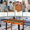 Wooden Football Table 84.5cm – Foosball Arcade Game Room Table