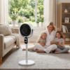 2-in-1 Air Circulator Fan with Remote, LED Display & 12-Hour Timer