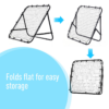 Adjustable Football Rebounder Net – Kids & Adults Training Aid