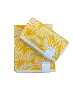 Alternative view of Leaf Turkish Cotton Jacquard Towel