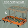 Wooden Football Table 84.5cm – Foosball Arcade Game Room Table