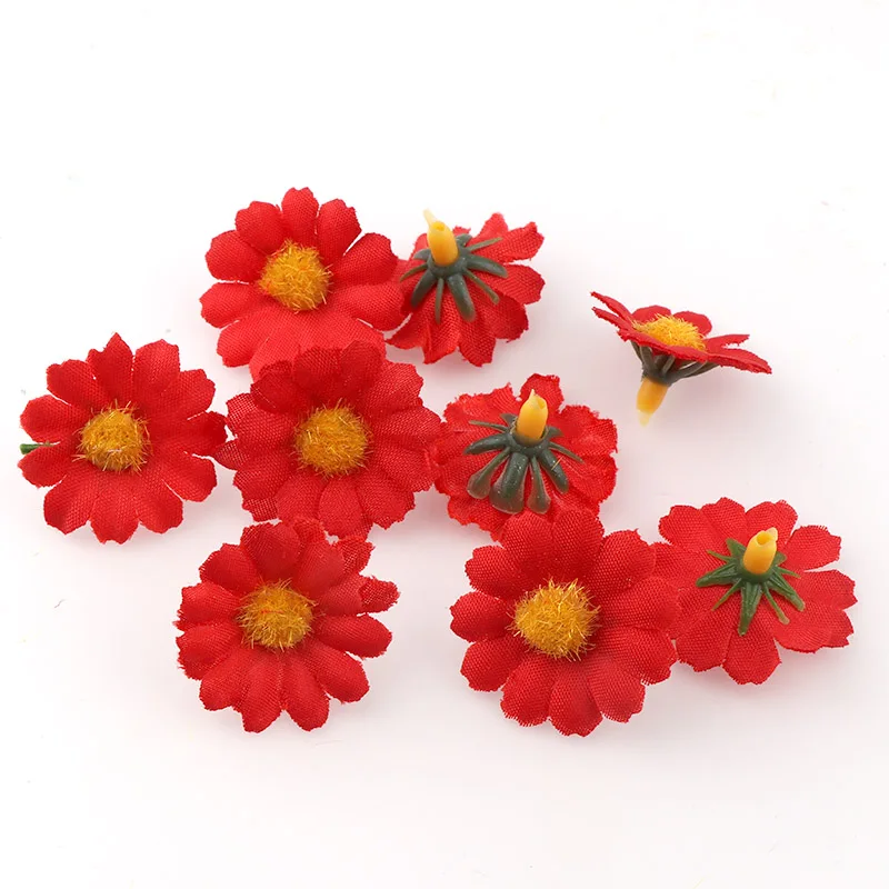 100pcs Mini Daisy Artificial Flower Heads for DIY Decoration 100pcs Mini Daisy Artificial Flower Heads for DIY Decoration - Image 4