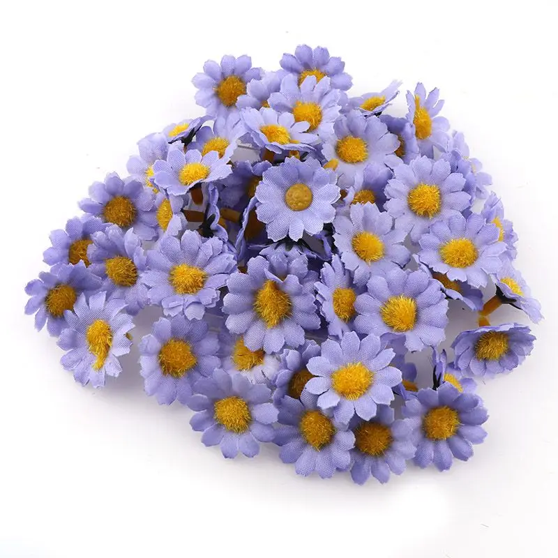 100pcs Mini Daisy Artificial Flower Heads for DIY Decoration 100pcs Mini Daisy Artificial Flower Heads for DIY Decoration - Image 11