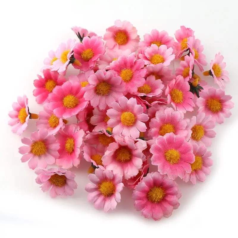 100pcs Mini Daisy Artificial Flower Heads for DIY Decoration 100pcs Mini Daisy Artificial Flower Heads for DIY Decoration - Image 7