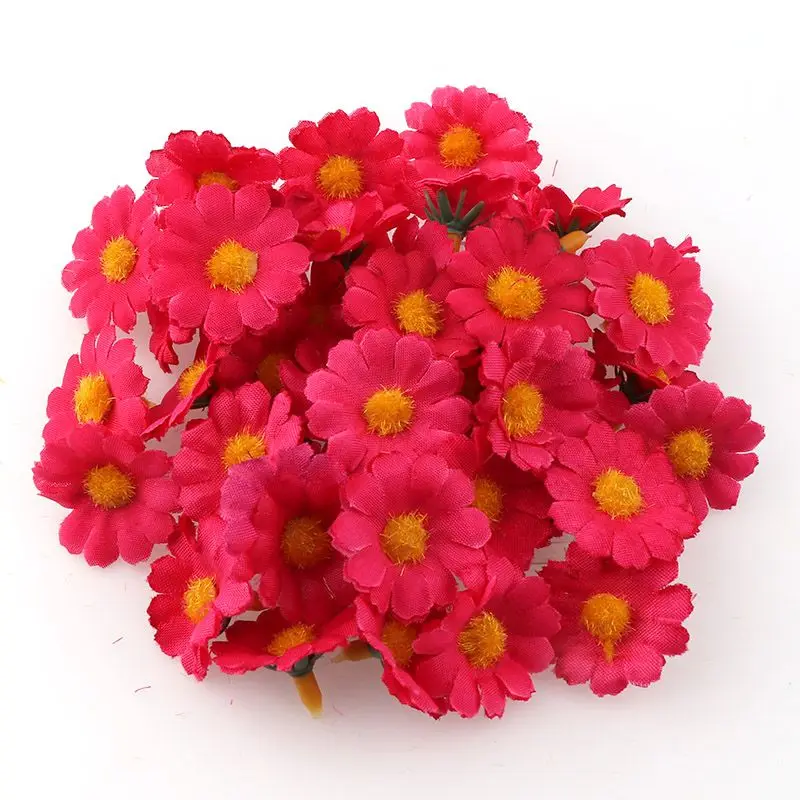 100pcs Mini Daisy Artificial Flower Heads for DIY Decoration 100pcs Mini Daisy Artificial Flower Heads for DIY Decoration - Image 12