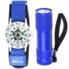 Kids Football Watch & Torch Gift Set – Blue Sports Watch Set