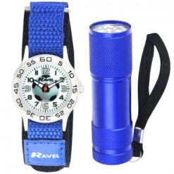 Alternative view of Kids Football Watch & Torch Gift Set – Blue Sports Watch Set