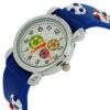 Children’s 3D Football Watch – Blue Silicone Strap Kids Analogue Watch