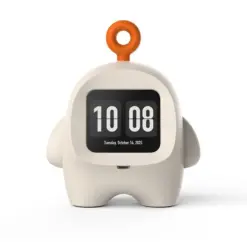 Alternative view of Portable Smart Voice Companion Robot with Digital Clock Display