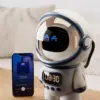 Smart Voice Robot Speaker with Alarm Clock and Night Light Smart Voice Robot Speaker with Alarm Clock and Night Light