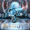 Remote Control Mechanical Robot Dog Toy with Stunt Wheels