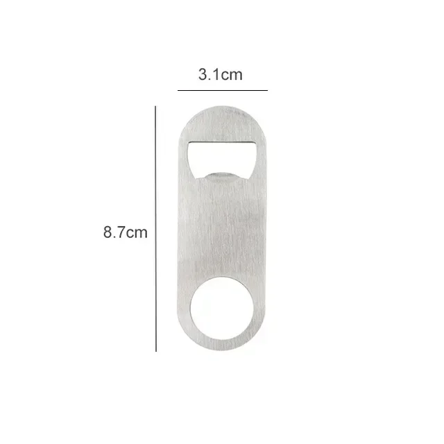 Mini Durable Beer Bottle Opener Stainless Steel Flat Speed Bottle Cap Opener Remover Bar Blade Kitchen Tool Mini Durable Beer Bottle Opener Stainless Steel Flat Speed Bottle Cap Opener Remover Bar Blade Kitchen Tool - Image 8