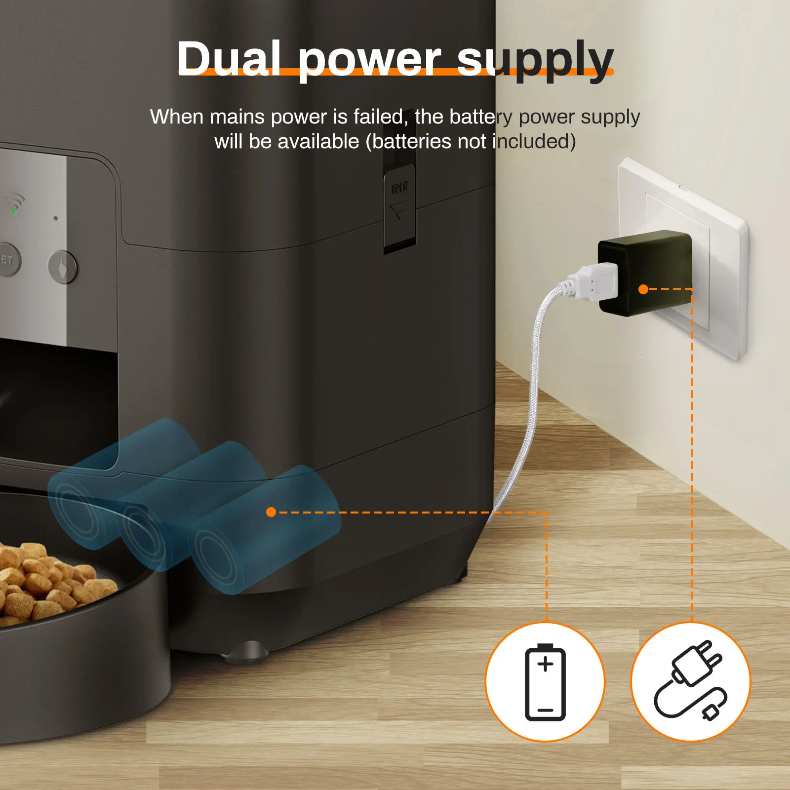 2L Smart Automatic Pet Feeder with Timer and LCD Display 2L Smart Automatic Pet Feeder with Timer and LCD Display - Image 4