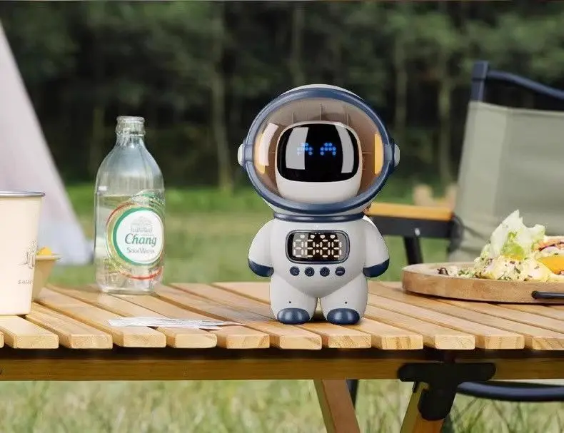Smart Voice Robot Speaker with Alarm Clock and Night Light Smart Voice Robot Speaker with Alarm Clock and Night Light - Image 8