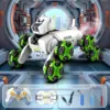 Remote Control Mechanical Robot Dog Toy with Stunt Wheels