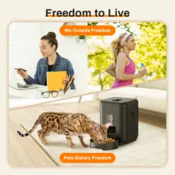 Alternative view of 2L Smart Automatic Pet Feeder with Timer and LCD Display