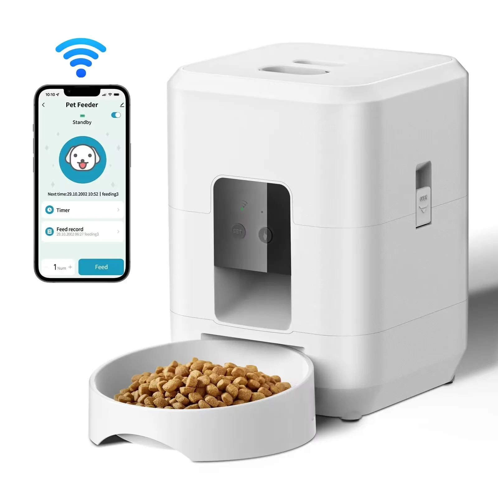 2L Smart Automatic Pet Feeder with Timer and LCD Display 2L Smart Automatic Pet Feeder with Timer and LCD Display