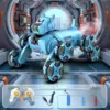 Remote Control Mechanical Robot Dog Toy with Stunt Wheels