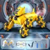 Remote Control Mechanical Robot Dog Toy with Stunt Wheels