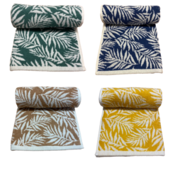 Leaf Turkish Cotton Jacquard Towel