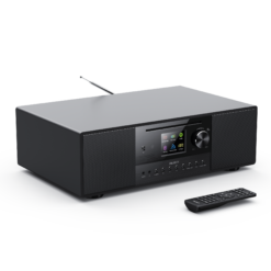 Black All-in-One Music System – Internet Radio, DAB+, FM, Bluetooth & CD Player