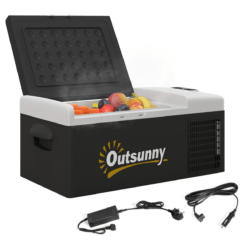 16L Portable Car Refrigerator Fridge Freezer – Black