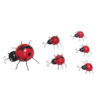 Metal Ladybird Garden Decorations – Set of 6 - Image 3