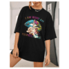 Ladies Oversized I Am Who I Am Graphic Short Sleeve T-Shirt Ladies Oversized I Am Who I Am Graphic Short Sleeve T-Shirt - Image 2