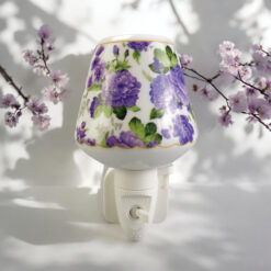 8 Inch Floral LED Nightlight – Purple Flowers